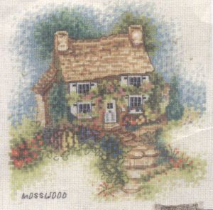 Вышивка крестом Туманный котедж