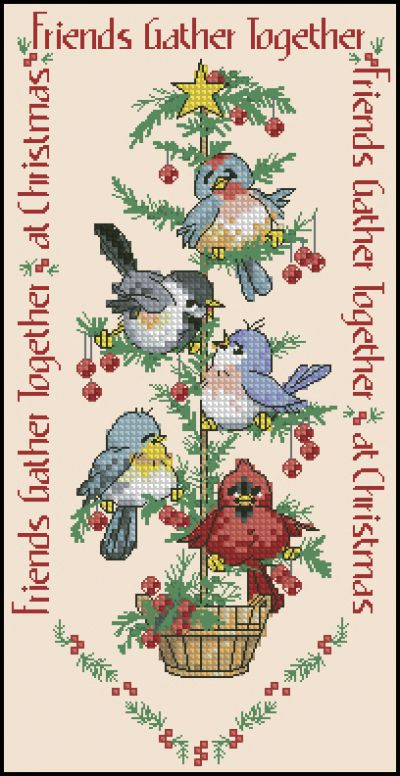 Вышивка крестом Друзья