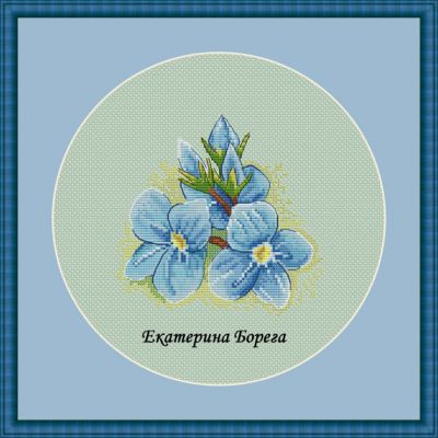 схема для вышивки крестом Летняя свежесть