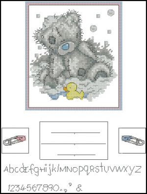 Вышивка крестом Веселое купанье