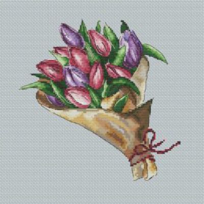 Вышивка крестом Букет для милой дамы