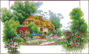Вышивка крестом Яркая весна