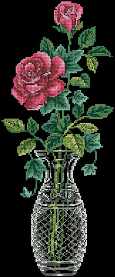 Вышивка крестом Элегантная роза