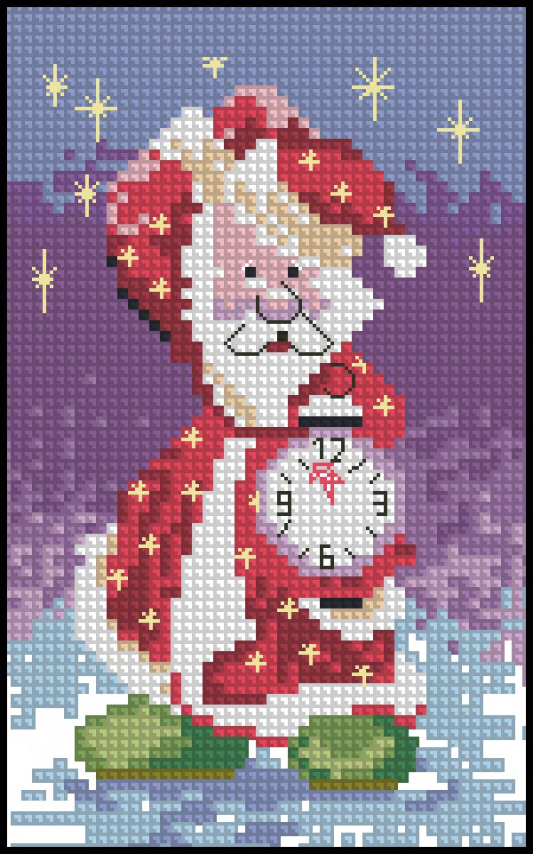 схема вышивки крестом опаздываю