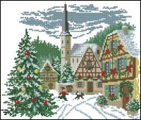 Новогодняя деревня