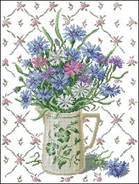 DFEA Cdb 6 Vase aux bleuets