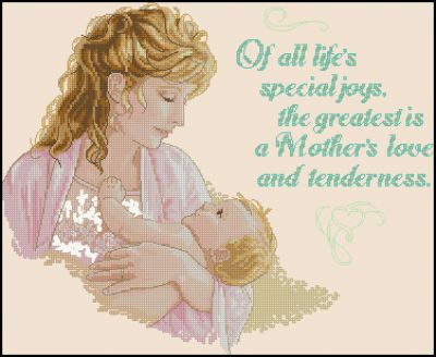 Вышивка крестом Мамина любовь