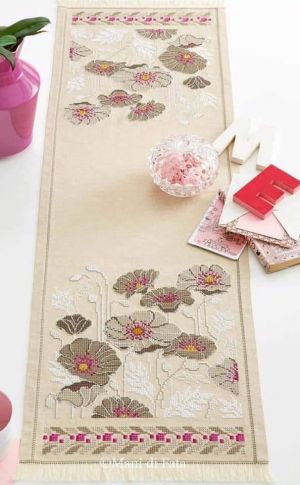 Салфетки с маками - сепия