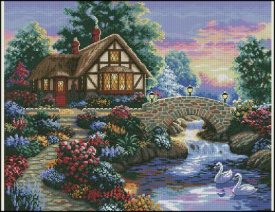 Вышивка крестом Сумерки