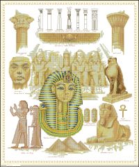 Вышивка крестом Семплер Египет