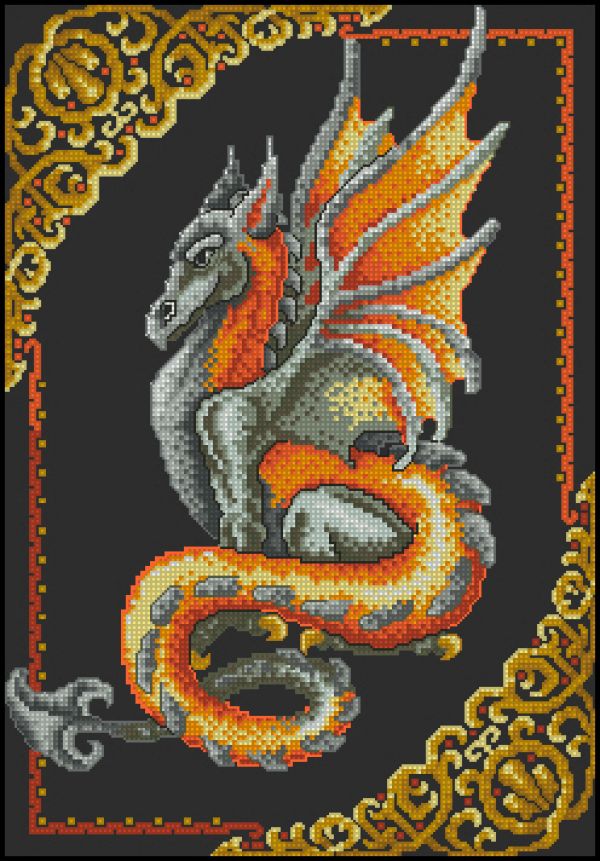 Вышивка крестом Мой дракон