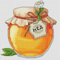 Вышивка крестом Мёд