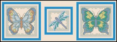 Вышивка крестом Летающее трио