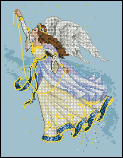 Вышивка крестом Сумеречный ангел