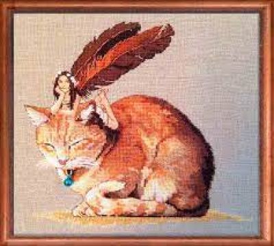 Вышивка крестом Nimue Fairycat