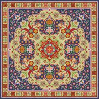 Вышивка крестом Индийская подушка