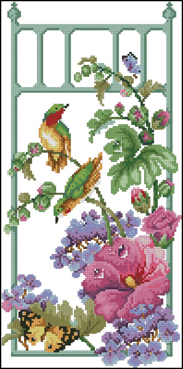 Вышивка крестом Утренняя роса