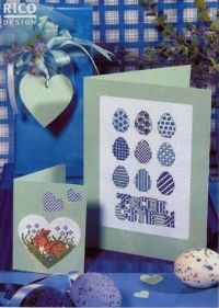 схема вышивки крестом пасхальной открытки