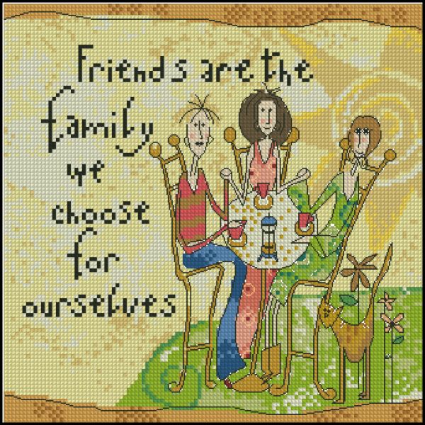 Вышивка крестом Мои друзья - моя семья
