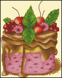 схема вышивки крестом ягодный каприз