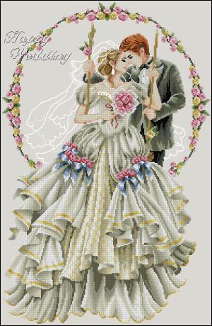 Счастливые молодожены