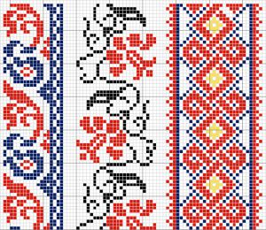 Мотив для женской вышиванки