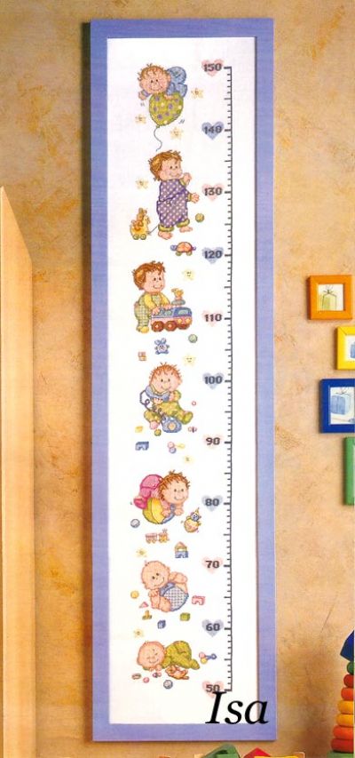 Вышивка крестом Ростомер с деточками