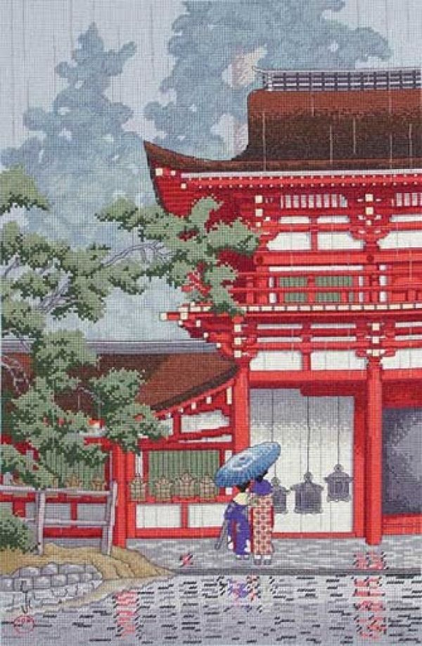 Вышивка крестом Храм Касуги