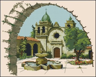 Вышивка крестом Дом Господа