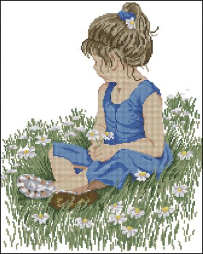 Вышивка крестом На лугу