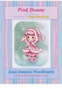 схема вышивки крестом розовый зайка