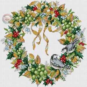 Венок с птицами