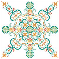 Вышивка крестом Малахитовый узор