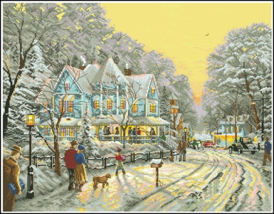 Вышивка крестом Грядущий праздник