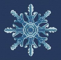 Вышивка крестом Снежинка I