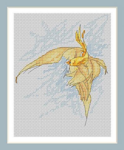 Вышивка крестом Золотая рыбка