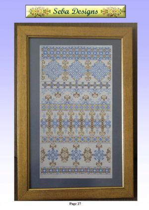 Семплер в голубых тонах