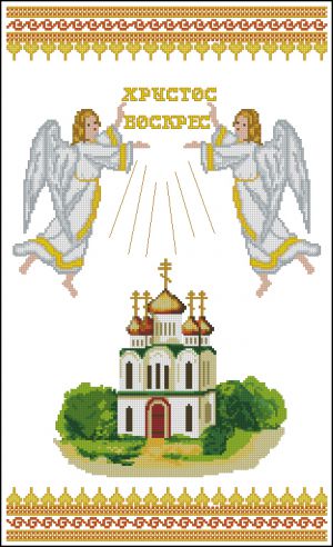 Салфеточка на корзинку пасхальную- 02