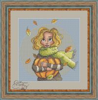 Вышивка крестом Осенний ветер