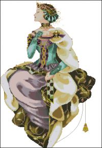 Вышивка крестом Осенняя королева