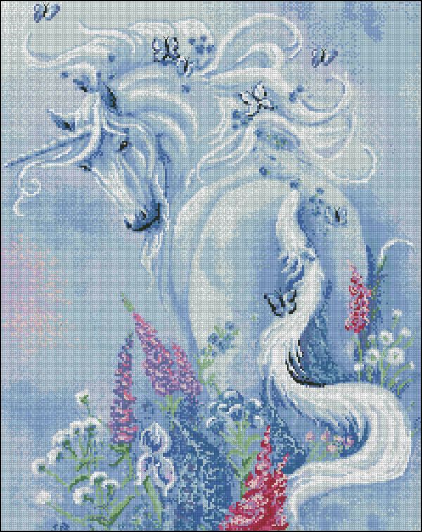 Вышивка крестом Волшебный единорог
