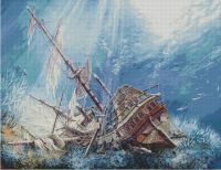 Вышивка крестом Голубое безмолвие