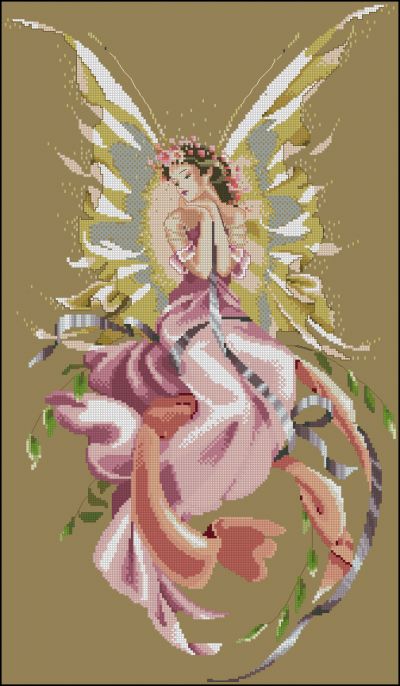 Вышивка крестом Титания - королева фей