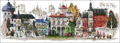 схема для вышивки крестом Четыре сезона