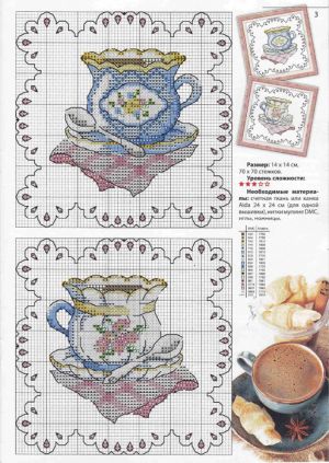 Вышивка крестом Ну что, чайку?