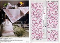 Вышивка крестом Цветочная скатерть