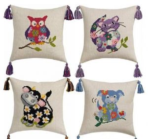 Детские цветочные подушки