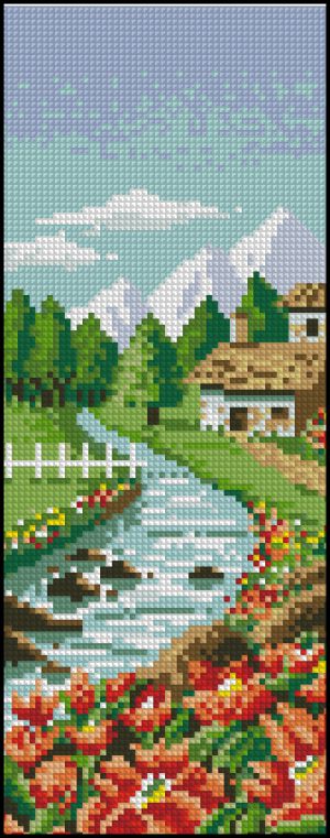 Вышивка крестом Благословение весны