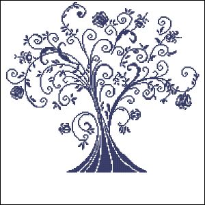 Вышивка крестом Дерево капризов
