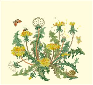 Вышивка крестом Одуванчики